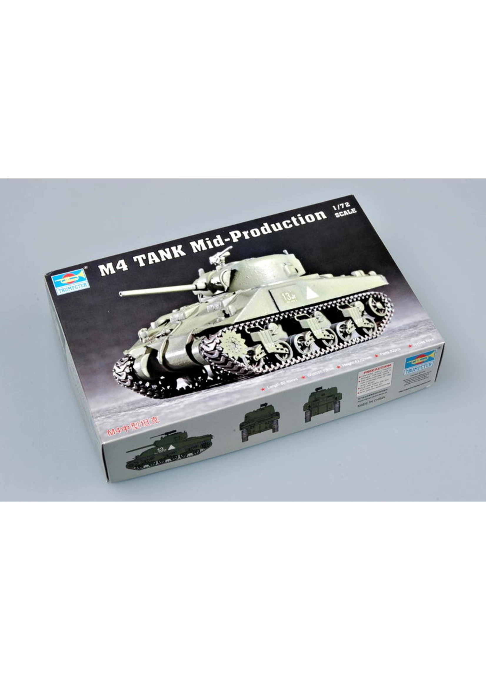 Trumpeter 7223 - 1/72 U.S. M4 Medium Sherman Tank Model Kit - Image 2
