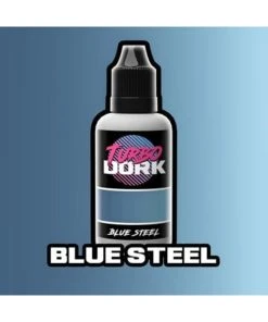 Turbo Dork Blue Steel Metallic Acrylic Paint - 20ml Bottle