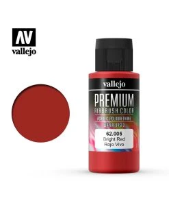 Vallejo 62.005 - Premium Airbrush Color Bright Red - 60ml