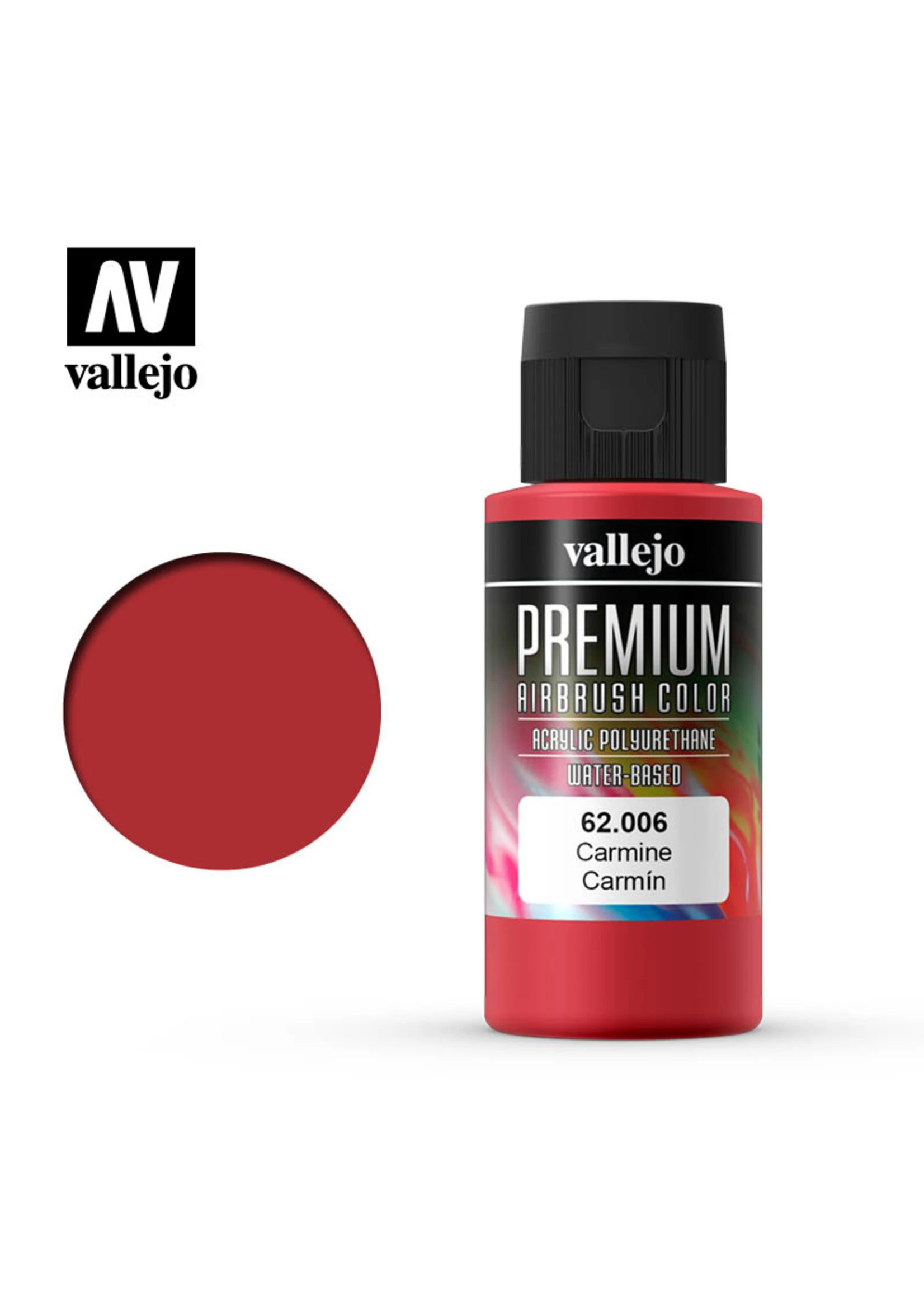 Vallejo 62.006 - Premium Airbrush Color Carmine - 60ml 3 Vallejo 62.006 - Premium Airbrush Color Carmine - 60ml