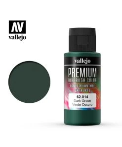 Vallejo 62.014 - Premium Airbrush Color Dark Green - 60ml