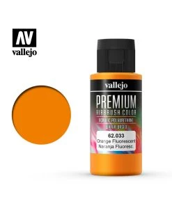 Vallejo 62.033 - Premium Airbrush Color Fluorescent Orange - 60ml