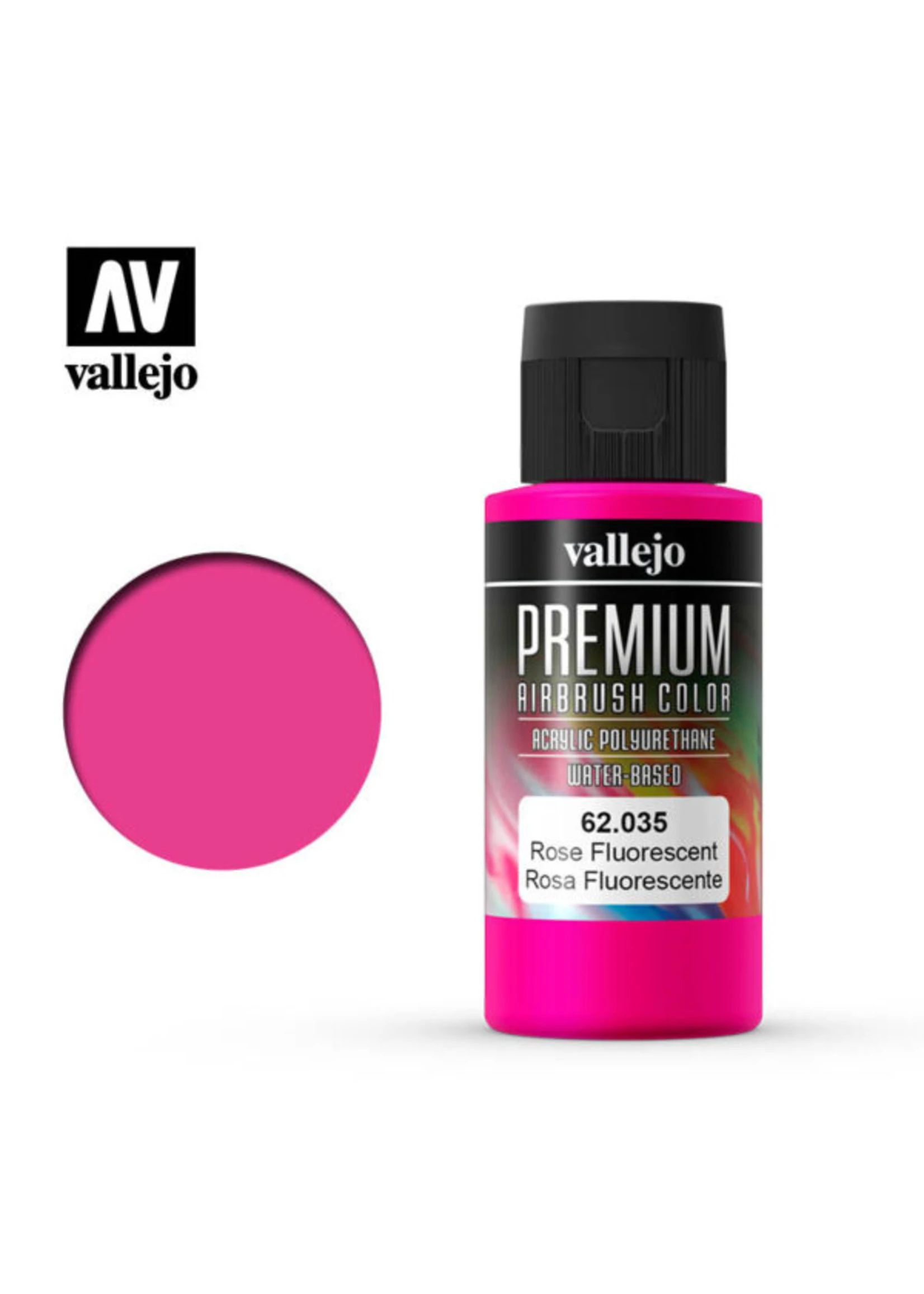Vallejo 62.035 - Premium Airbrush Color Fluorescent Rose - 60ml 3 Vallejo 62.035 - Premium Airbrush Color Fluorescent Rose - 60ml