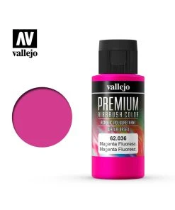 Vallejo 62.036 - Premium Airbrush Color Fluorescent Magenta - 60ml