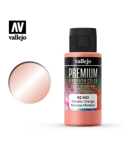 Vallejo 62.043 - Premium Airbrush Color Metallic Orange - 60ml