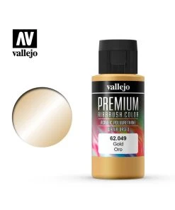 Vallejo 62.049 - Premium Airbrush Color Gold - 60ml