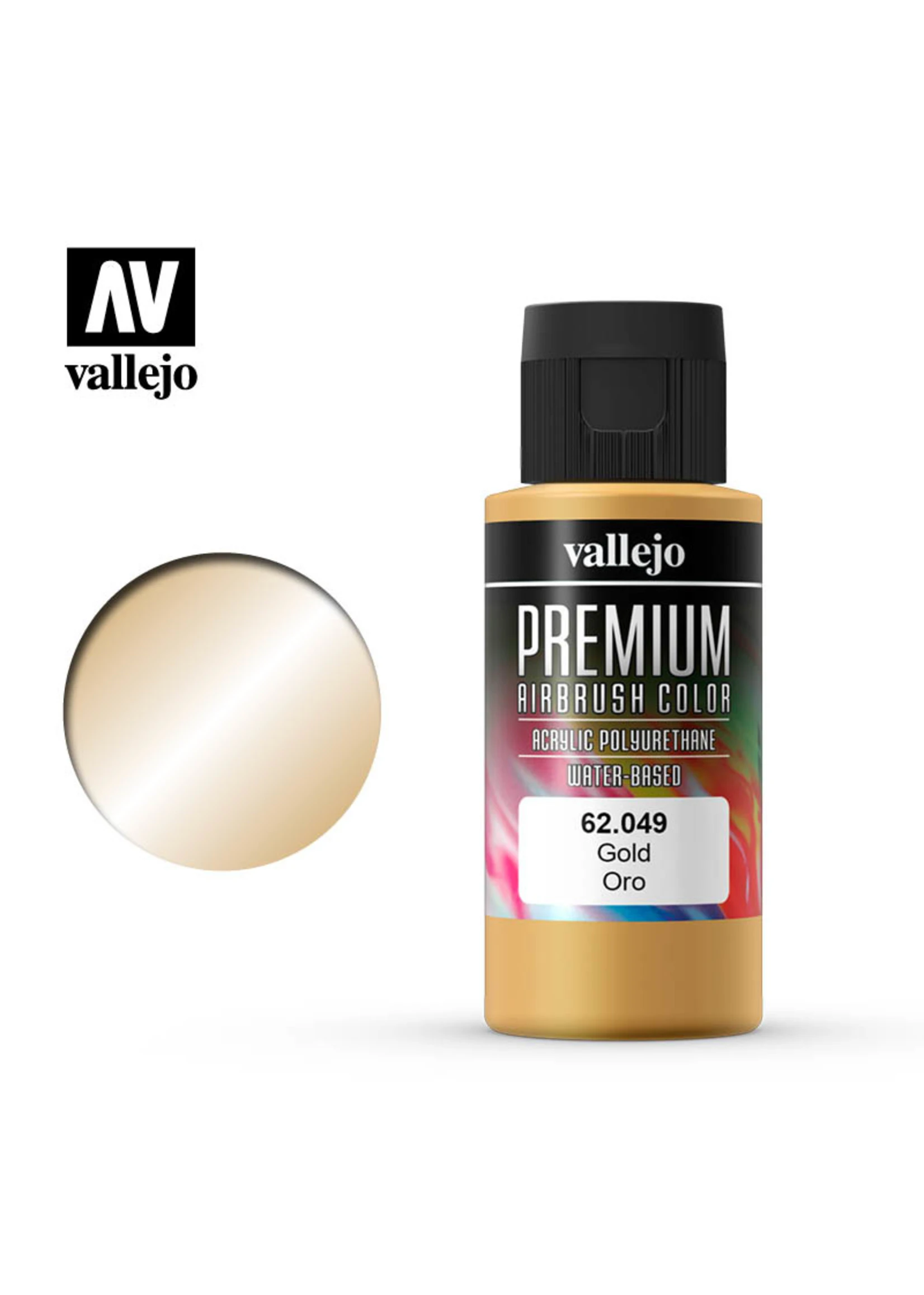 Vallejo 62.049 - Premium Airbrush Color Gold - 60ml 3 Vallejo 62.049 - Premium Airbrush Color Gold - 60ml