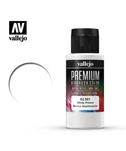 Vallejo 62.061 - Premium Airbrush Color White Primer - 60ml