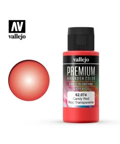 Vallejo 62.074 - Premium Airbrush Color Candy Red - 60ml