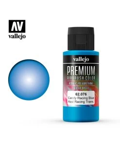Vallejo 62.076 - Premium Airbrush Color Candy Racing Blue - 60ml