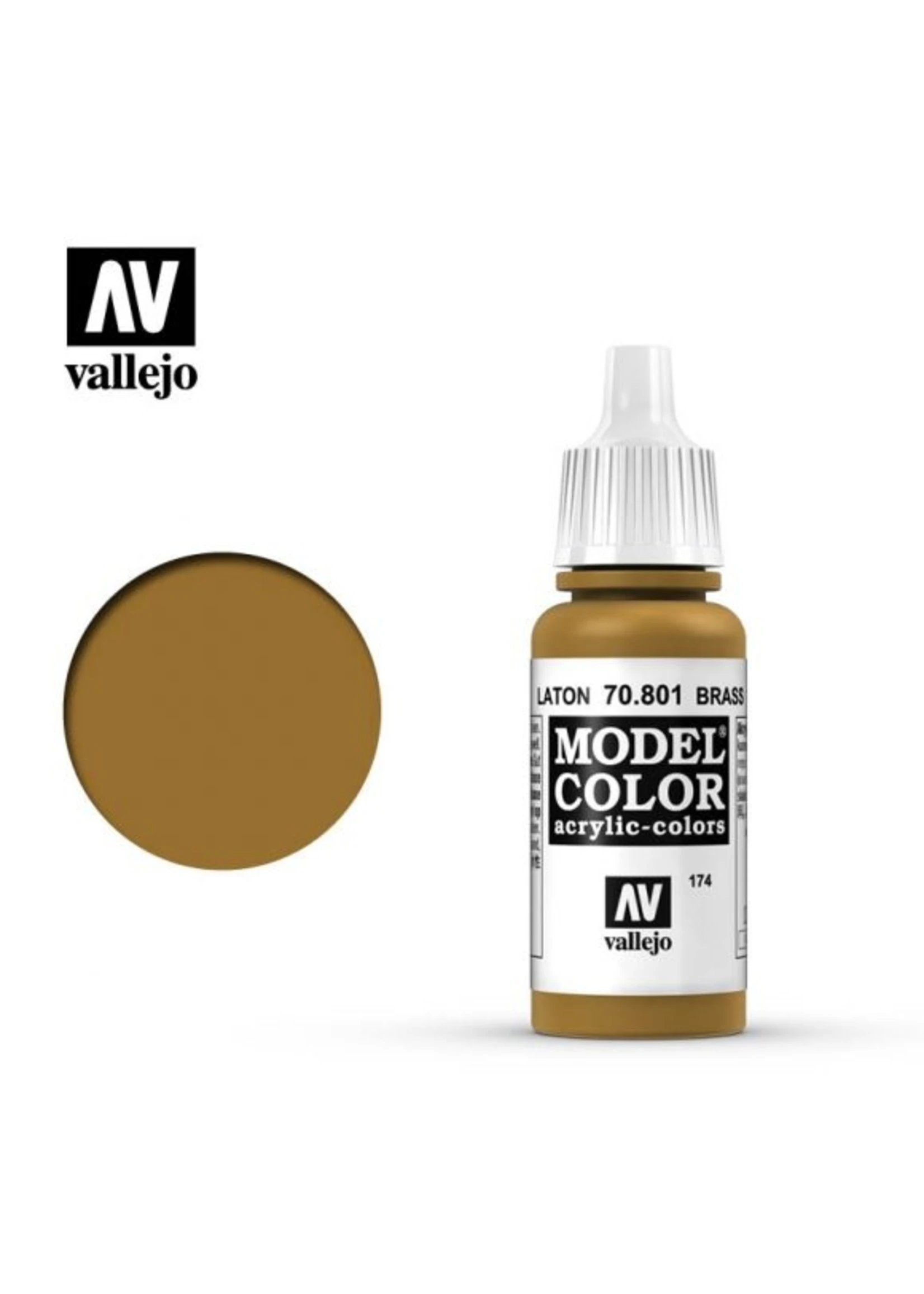 Vallejo 70.801 - Model Color Brass 3 Vallejo 70.801 - Model Color Brass