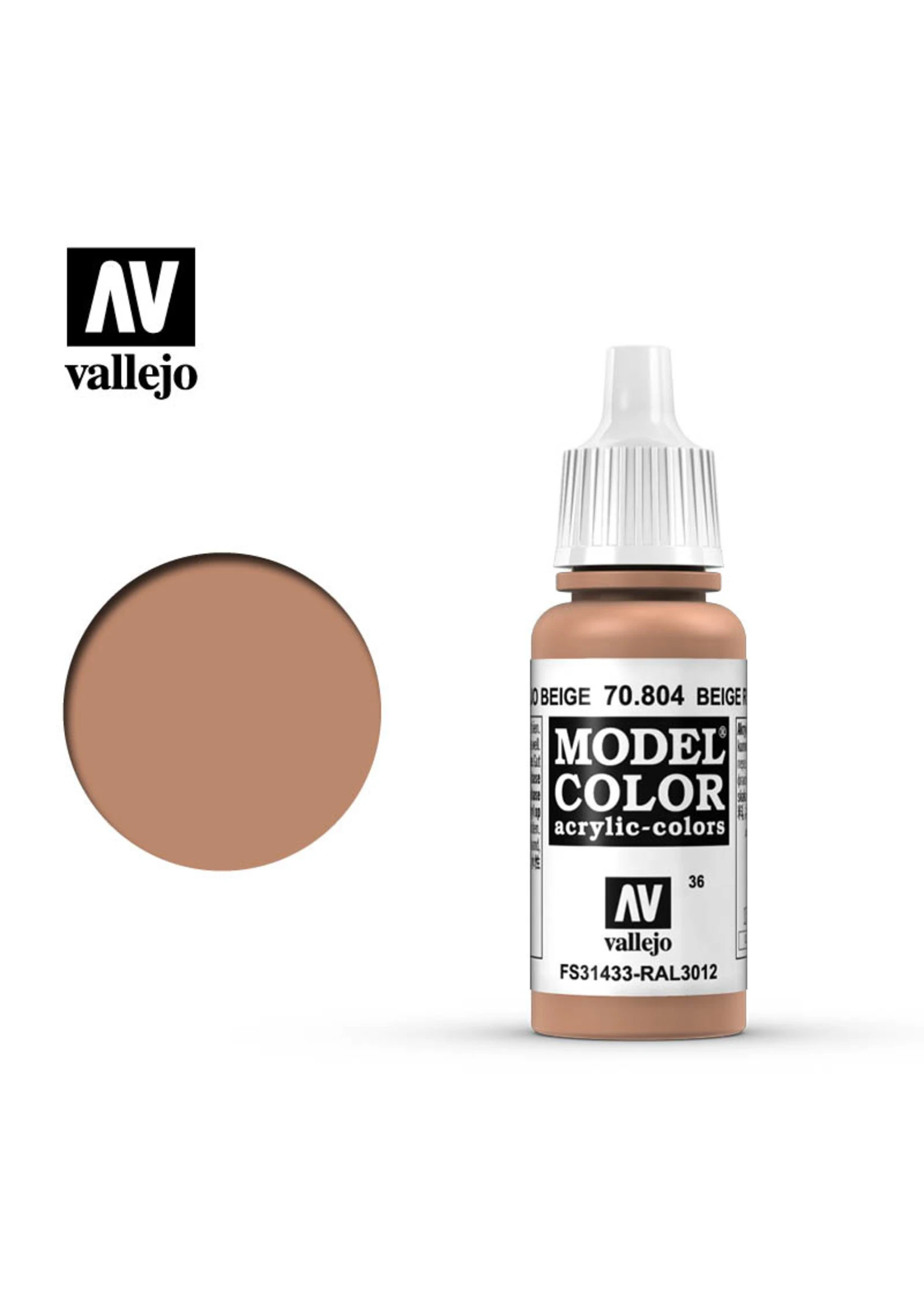Vallejo 70.804 - Model Color Beige Red 3 Vallejo 70.804 - Model Color Beige Red