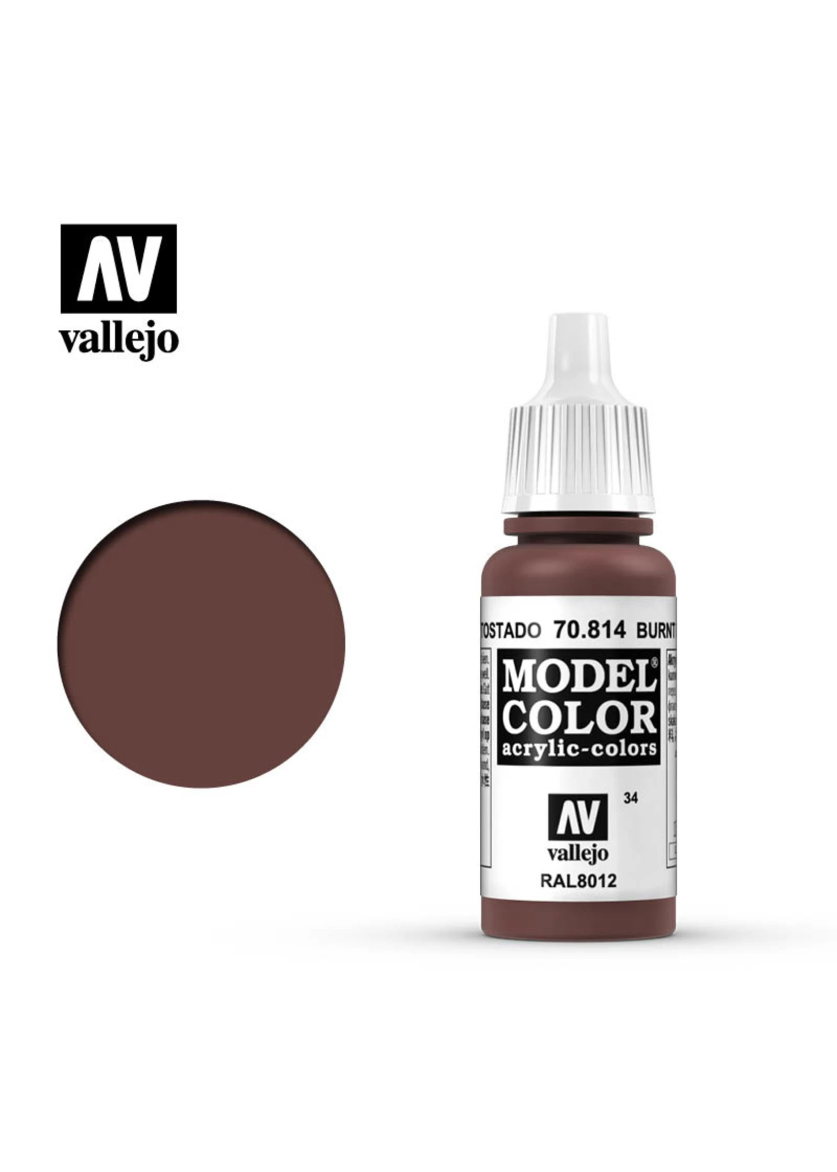 Vallejo 70.814 - Model Color Burnt Red 3 Vallejo 70.814 - Model Color Burnt Red