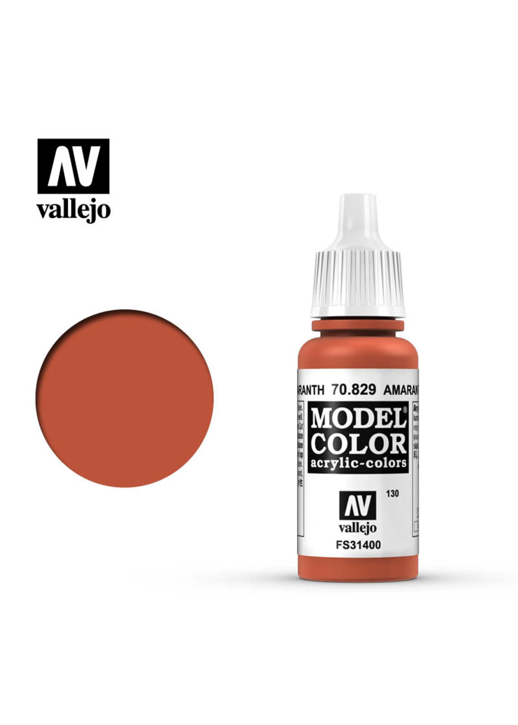 Vallejo 70.829 - Model Color Amarantha Red 3 Vallejo 70.829 - Model Color Amarantha Red