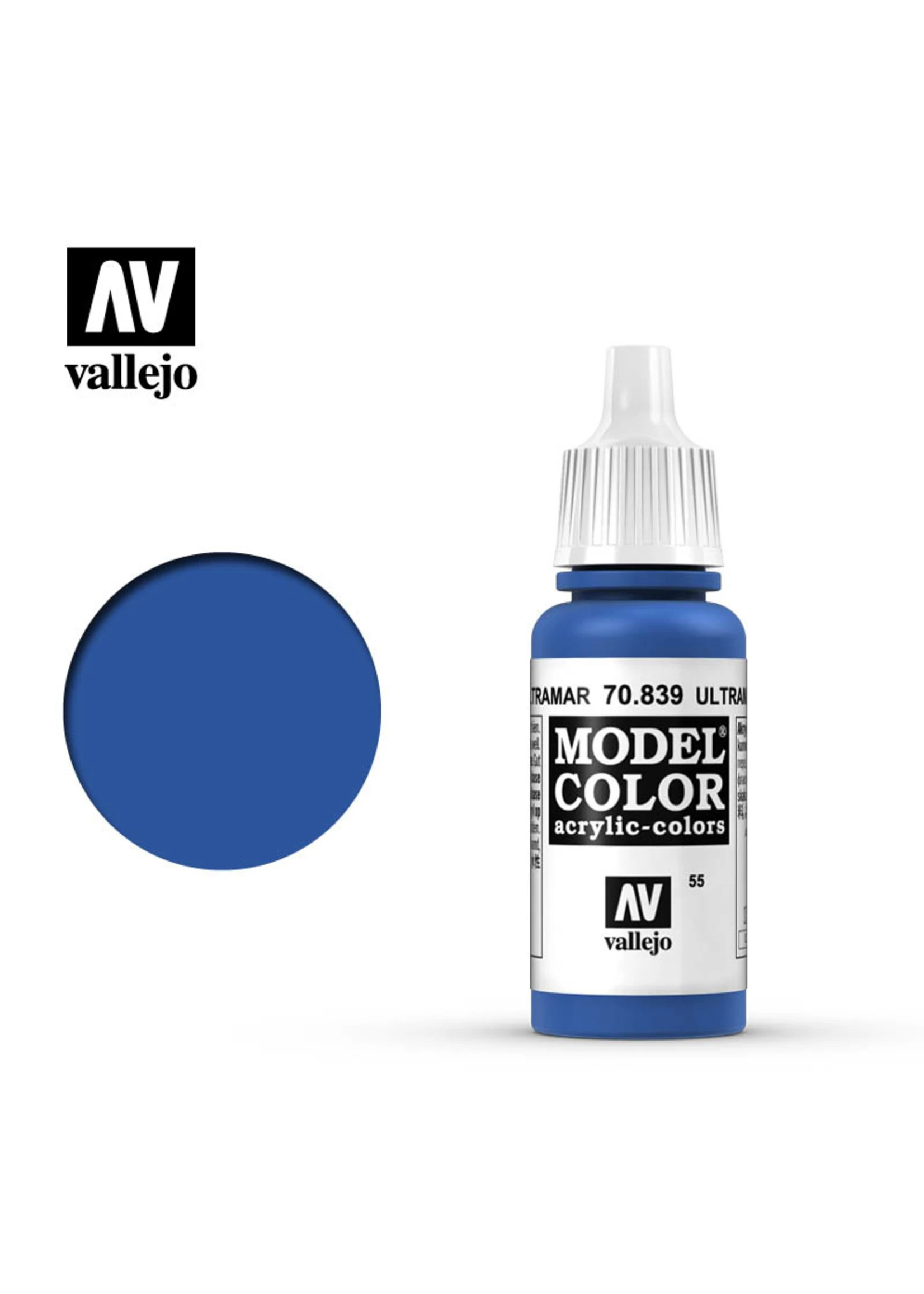 Vallejo 70.839 - Model Color Ultramarine 3 Vallejo 70.839 - Model Color Ultramarine