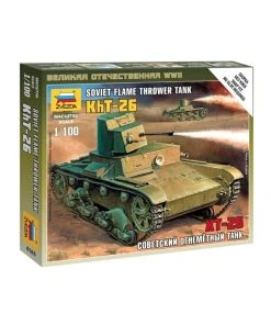 Zvezda 6165 - 1/100 Soviet Flame Thrower Tank KhT-26