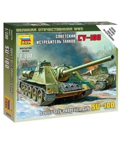 Zvezda 6211 - 1/100 Soviet SU-100 Self-Propelled Gun