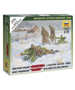 Zvezda 6220 - 1/72 Soviet Machine Gun With Crew
